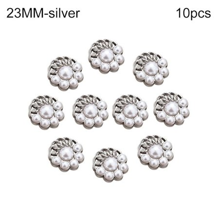 Mordely Pearl Buttons Skjorta Knappar SILVER 23MM10ST 10ST
