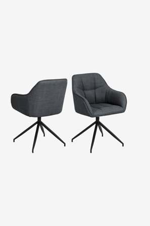 NORDFORM - Brenda spisebordsstol med armlæn - Grå - Stole med armlæn - Fra Homeroom