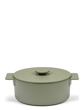Serax Pot Enamel Cast Iron D26 Surface By Sergio Herman - Green - 4.6 L