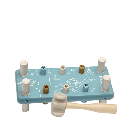 MICKI Bultbräda Blå Babyleksaker Unisex ONESIZE