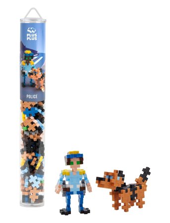 Plus-Plus Plus-Plus Police / 100 Pcs Tube - Multi/patterned - ONE SIZE