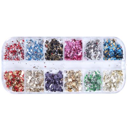Nagelglitterset Flerfärgad