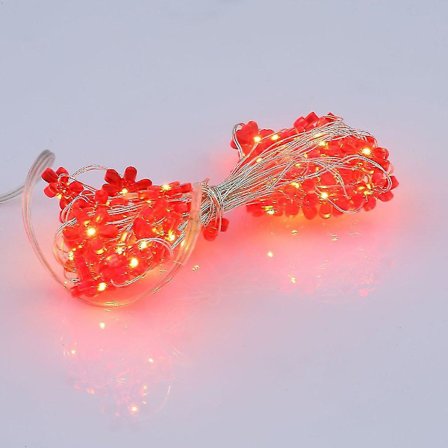 5m Super Lang 50LED Solsikkeformet LED-lysstreng for Bryllup