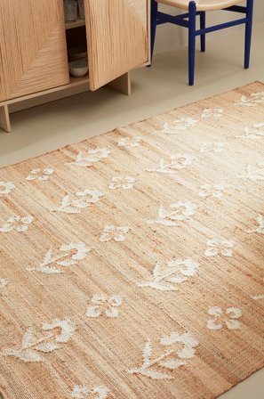 Jotex - Juteteppe 160x230 Cm Bomull/Jute Natural NANA - Kjøp Jutetepper hos Jotex