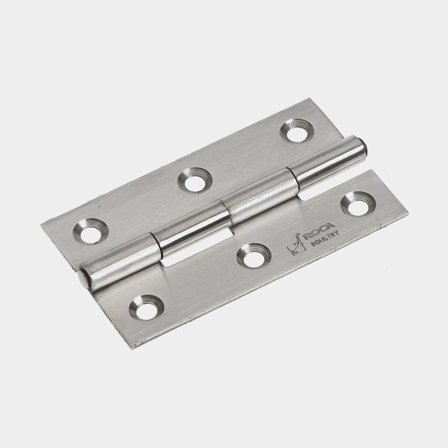 Bisagra de borde Roca, 60 x 34 mm, acero inoxidable resistente a ácidos (AISI 316)