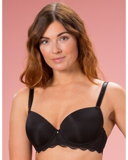 Bøjle-BH Julia Sort - E95 - Trofé