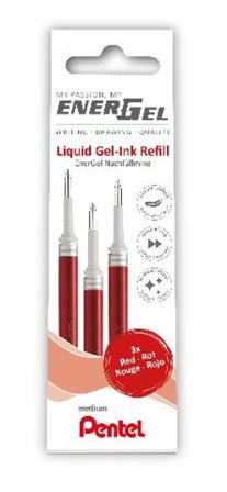 PENTEL Refill EnerGel LR7 0,7 röd 3/fp - Lyreco - Kontorsmaterial - Pennor - Pennpatroner