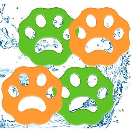 4 stk. Dyrehår Fjerner Vaskemaskin Katt Hund Pels Fangst Gjenbrukbar