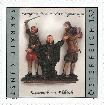 Østrig 2022 - Den hellige Fidelis - Postfrisk frimærke