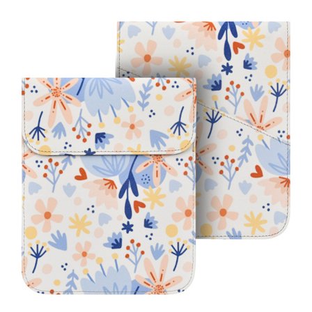 Etui til 6,8" E-læser Cover Magnetisk Lukning (Blomstret)