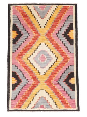 Liten Kelim Moderna Matta 95X147 Ull