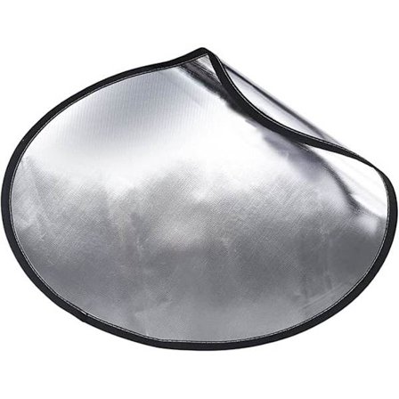 Ildstedsmåtte 36 Tommer Rund, Ohuhu Holdbar Ildfast Måtte med Opbevaringstaske, Dobbeltsidet Brug Varmebestandig Ildstedsplade, Grillplade til Jord