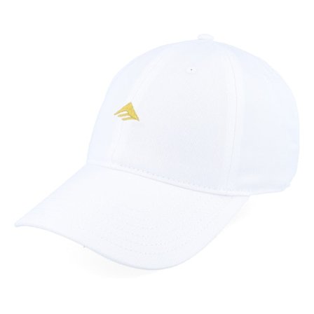 Emerica - Weiss unconstructed Cap - Micro Triangle Hat White Dad Cap / Unconstructed @ Hatstore