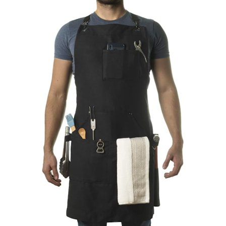 Professional Chef Apron for Kitchen, Grill & BBQ, ZQKLA