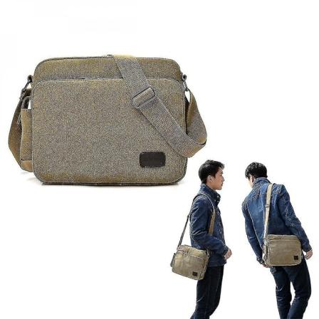 Mænds Canvas Skuldertaske Messenger Taske Crossbody Håndtaske Vintage Værktøj Pakke
