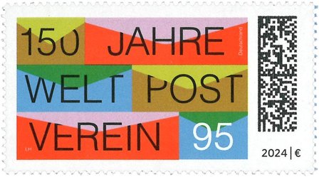 Tyskland - UPU 150 år - Postfrisk frimærke