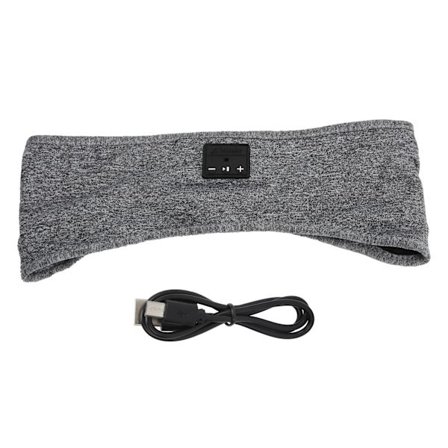 Sömnhörlurar Bluetooth Sovande pannband Trådlösa Sporthörlurar med Ultra-tunna HD StereohögtalareGrå