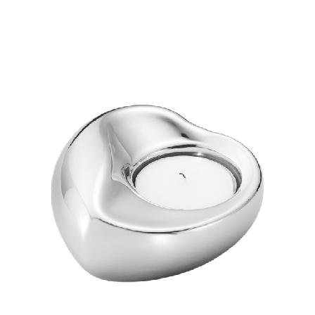 Georg Jensen TEALIGHT HJÄRTA Dekoration Silver H:4.3 W:8.6