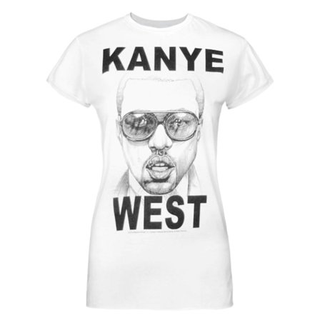 Amplified Mens Mercy Kanye West T-Shirt XL Vit