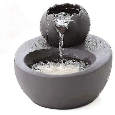 Keraaminen kissan juomalähde - Lotus pystysuora juomalähde kissoille - Automaattinen kierrätyssuodatin Vesi Terveys ja hygienia Pohja Sm:llä