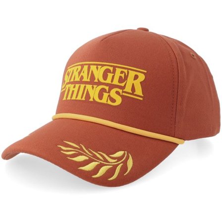 Wrangler - Orange adjustable Keps - " Stranger Things Scrambled Red A-Frame Adjustable " @ Hatstore