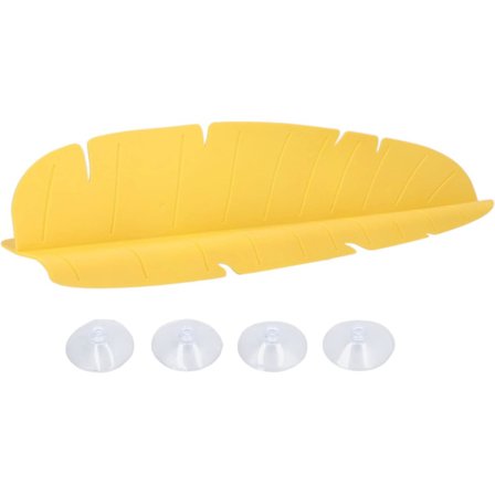 Kökshandfatsskydd mot stänk, diskbänksskydd mot stänk, elastiskt återanvändbart bananbladsformat stänkskydd för diskho, 49*6*11