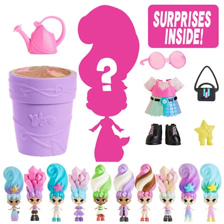 Bloom Hair Dukke Blind Box Leke - Morsom Blomsterpotte Dukke