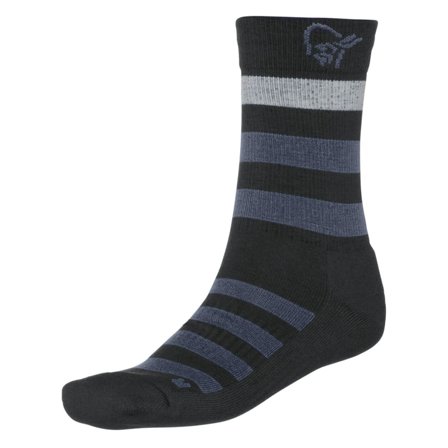 Norrøna Falketind Mid Weight Merino Socks Unisex everyday socks Black 34-36