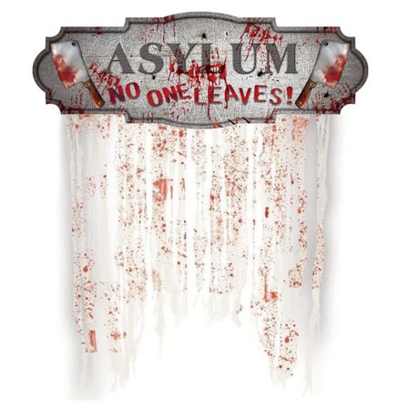 Halloween dekoration, Halloween rekvisitter kreativ gardindekoration uhyggelig horror