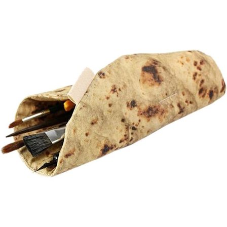 1 Stycke Kreativ Tortilla Pennfodral Burrito Skrivbordsmaterial Penn B