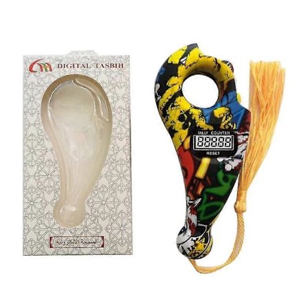 Bärbar Buddha Pärlor Räknare Handhållen Räknare Digital Finger Spel Leksak Med LCD Display Dekompressionsavslappningsverktyg Mini Mässingsräknare