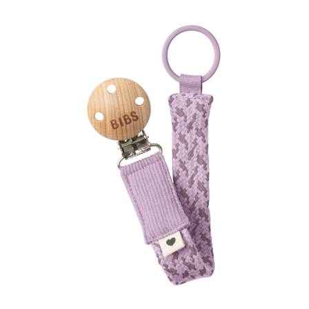 BIBS Pacifier Clip Braided, Lilla, 1 stk.