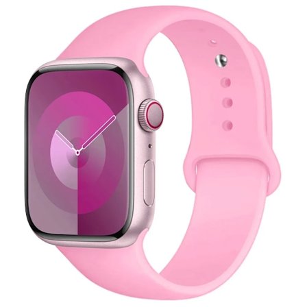 Silikonarmband för Apple Watch armband 44mm 45mm 40mm 41mm 42-38mm 45 mm sportarmband iwatch serie 8 7 6 5 4 3 SE 9 Ultra 2 49mm
