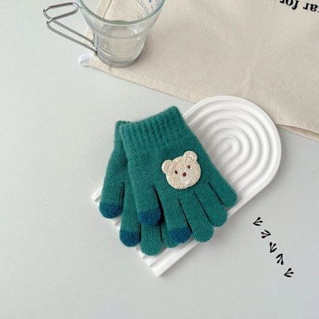 Børnehandsker Full Finger Handsker GRØN