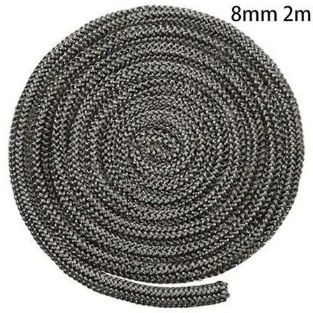 8mm sort komfur ildledning glasfiberledningstætning 2m længde brændeovn brændeovn høj temperatur komfur tætningstov