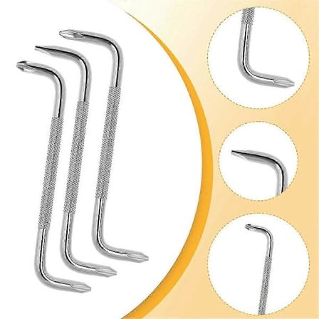 7 stk. Offset Skruetrækkersæt Retvinklet Skruetrækker, Kærvskruetrækker Z-Type Skruetrækker