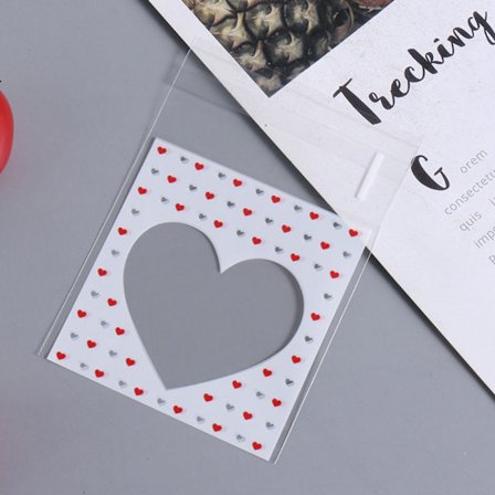 100st Kakor Förpackning Påsar Snack Bakpaket 10X10CMA A