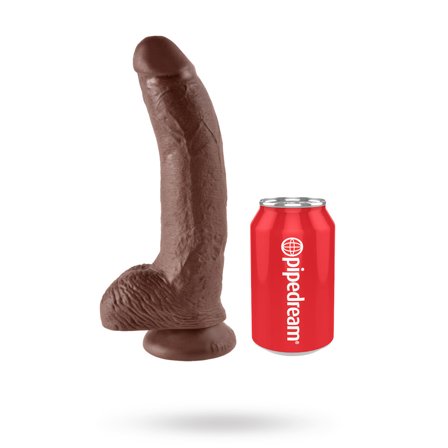 King Cock: Dildo med Pung 26 cm - Brun - Vuxen.dk: For hende