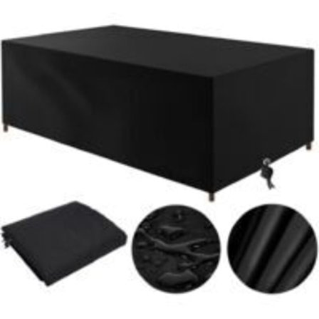 Ulkokalusteen suojapeite 210x110x70cm Vedenpitävä Tuulenpitävä UV-suoja Suorakulmainen Puutarhakalusteen Suojapeite Musta 210D Oxford-kangas