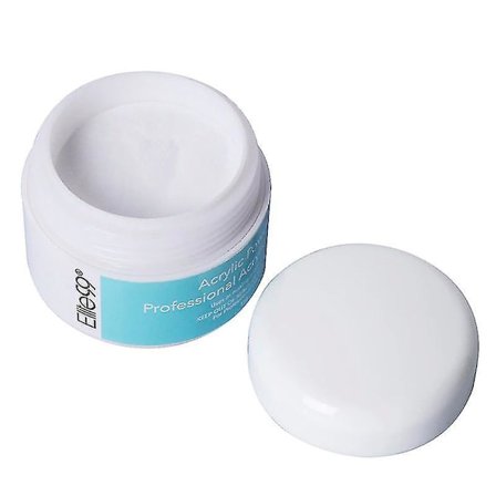 ND0160 WT Professionellt Akrylpulver Kristall Nagelkonst Spetsbyggare Transparent Pulver