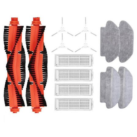 Robotdammsugare & Mopp 2s Filter Mi Robot Vacuum Mop P Moppduk Huvudsidoborste Passar Xmstjqr2s Styj0