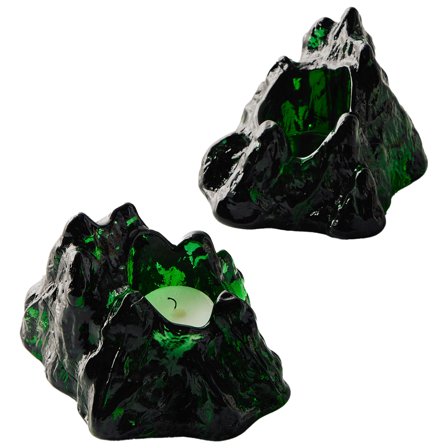 Kosta Boda The Rock ljuslykta 91 mm, smaragdgrön | Inredning > Ljusstakar & Lyktor > Ljuslyktor | Bagaren och Kocken