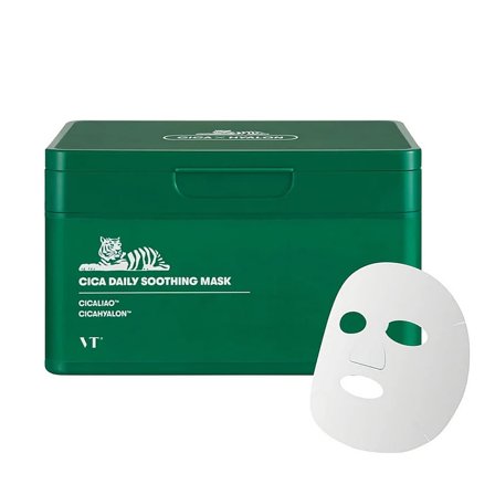 VT Cosmetics Cica Daily Soothing Mask 30 ea, Skincare, Masker, Sheet Masker