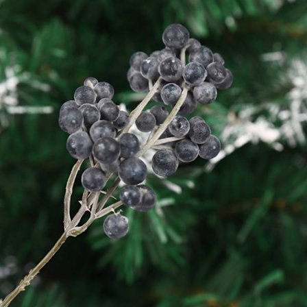 10ST Julbär Grenar Konstgjord växt SVART
