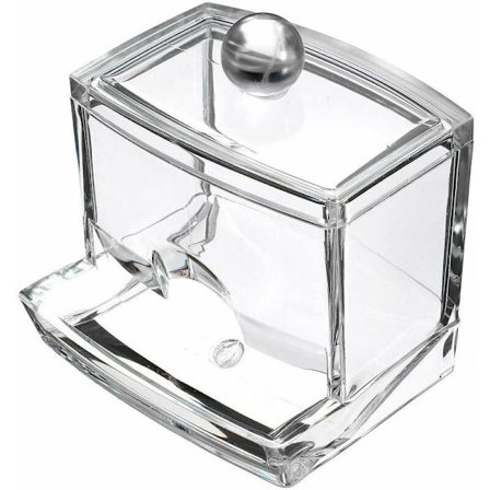 Akryl Bomullsstavar Behållare Papper Bomull Stick Bomullspinne