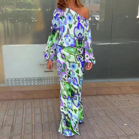 Dam Gradient Lounge Sets Off Shoulder Toppar Tvådelad Outfit