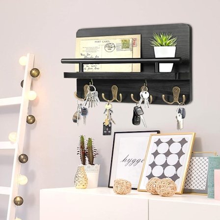 Nøgleholder vægmonteret postopbevaringsnøgle hængende stativ