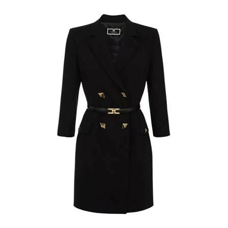 Elisabetta Franchi, Short Dresses Czarny, Kobieta, Rozmiar: M
