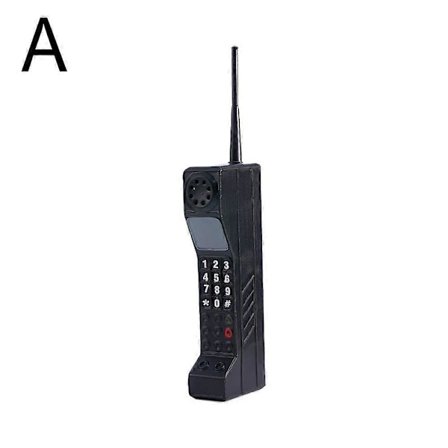 Klassisk Gammel Vintage Utendørs Retro Murstein Dual Sim Mobiltelefon Modell Svart