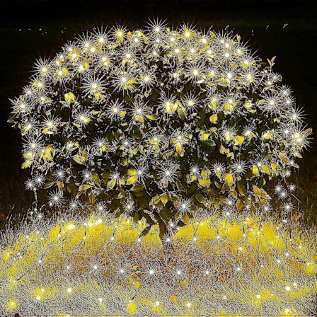 Jouluverkko, 192 LED 3m X 2m ulkokäyttöön sopivat jouluvalot, liitettävä vihreä pato, vedenpitävä ja kestävä puille, pensaille ulkokäyttöön -lingling}